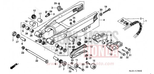 BRAS OSCILLANT CR500RP de 1993